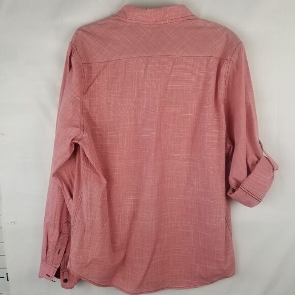 Eighty Eight Men's Casual Button Down Shirt in Red - Picture 14 of 15